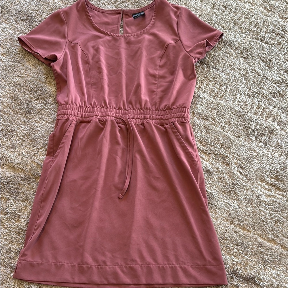 🍍 32 Degrees Ladies' Soft Twill Drawstring Dress🍍SZ Med🍍Pit to Pit 19”🍍length36”